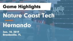 Nature Coast Tech  vs Hernando  Game Highlights - Jan. 18, 2019