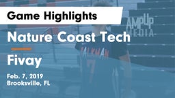 Nature Coast Tech  vs Fivay Game Highlights - Feb. 7, 2019