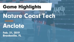 Nature Coast Tech  vs Anclote Game Highlights - Feb. 21, 2019
