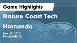 Nature Coast Tech  vs Hernando  Game Highlights - Jan. 17, 2020