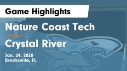 Nature Coast Tech  vs Crystal River Game Highlights - Jan. 24, 2020