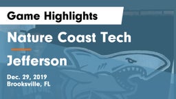 Nature Coast Tech  vs Jefferson  Game Highlights - Dec. 29, 2019