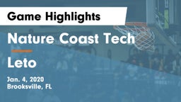 Nature Coast Tech  vs Leto  Game Highlights - Jan. 4, 2020