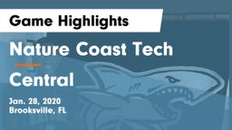 Nature Coast Tech  vs Central  Game Highlights - Jan. 28, 2020