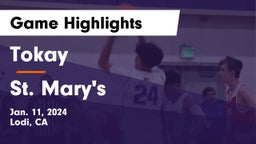 Tokay  vs St. Mary's  Game Highlights - Jan. 11, 2024