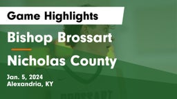 Bishop Brossart  vs Nicholas County  Game Highlights - Jan. 5, 2024