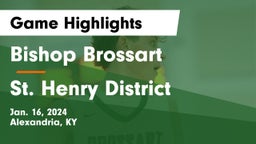 Bishop Brossart  vs St. Henry District  Game Highlights - Jan. 16, 2024