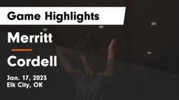 Merritt  vs Cordell  Game Highlights - Jan. 17, 2023