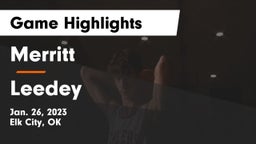 Merritt  vs Leedey  Game Highlights - Jan. 26, 2023