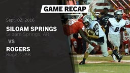 Recap: Siloam Springs  vs. Rogers  2016