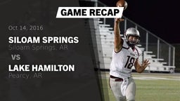 Recap: Siloam Springs  vs. Lake Hamilton  2016