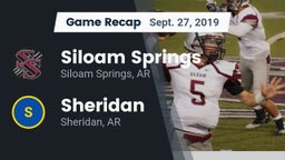 Recap: Siloam Springs  vs. Sheridan  2019