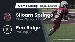 Recap: Siloam Springs  vs. Pea Ridge  2020