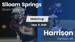 Matchup: Siloam Springs High vs. Harrison  2020