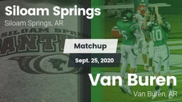 Matchup: Siloam Springs High vs. Van Buren  2020