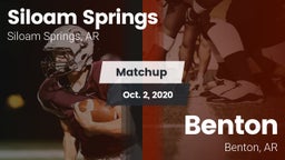 Matchup: Siloam Springs High vs. Benton  2020