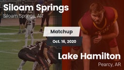Matchup: Siloam Springs High vs. Lake Hamilton  2020