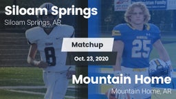 Matchup: Siloam Springs High vs. Mountain Home  2020