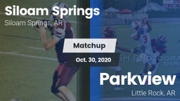 Matchup: Siloam Springs High vs. Parkview  2020