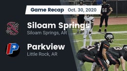 Recap: Siloam Springs  vs. Parkview  2020