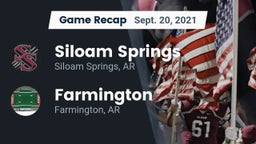 Recap: Siloam Springs  vs. Farmington  2021
