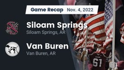 Recap: Siloam Springs  vs. Van Buren  2022