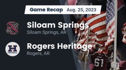Recap: Siloam Springs  vs. Rogers Heritage  2023