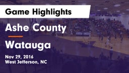 Ashe County  vs Watauga  Game Highlights - Nov 29, 2016