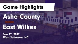 Ashe County  vs East Wilkes  Game Highlights - Jan 12, 2017