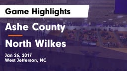 Ashe County  vs North Wilkes  Game Highlights - Jan 26, 2017