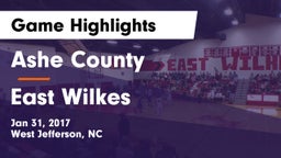 Ashe County  vs East Wilkes  Game Highlights - Jan 31, 2017