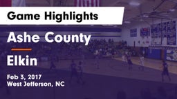 Ashe County  vs Elkin  Game Highlights - Feb 3, 2017