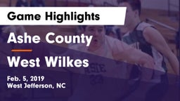 Ashe County  vs West Wilkes  Game Highlights - Feb. 5, 2019