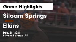 Siloam Springs  vs Elkins  Game Highlights - Dec. 28, 2021