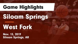Siloam Springs  vs West Fork  Game Highlights - Nov. 13, 2019