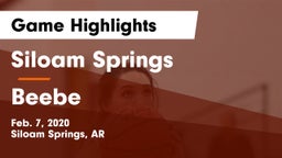 Siloam Springs  vs Beebe  Game Highlights - Feb. 7, 2020