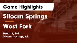 Siloam Springs  vs West Fork  Game Highlights - Nov. 11, 2021