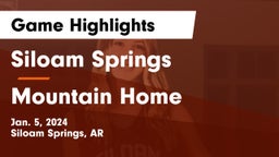 Siloam Springs  vs Mountain Home  Game Highlights - Jan. 5, 2024