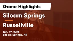 Siloam Springs  vs Russellville  Game Highlights - Jan. 19, 2024