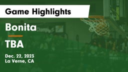 Bonita  vs TBA Game Highlights - Dec. 22, 2023