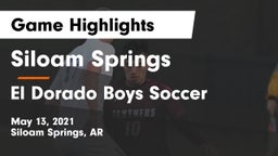 Siloam Springs  vs El Dorado Boys Soccer Game Highlights - May 13, 2021