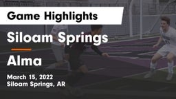 Siloam Springs  vs Alma  Game Highlights - March 15, 2022