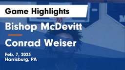 Bishop McDevitt  vs Conrad Weiser  Game Highlights - Feb. 7, 2023