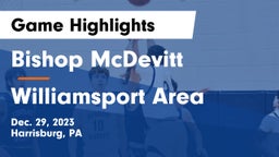Bishop McDevitt  vs Williamsport Area  Game Highlights - Dec. 29, 2023