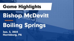 Bishop McDevitt  vs Boiling Springs  Game Highlights - Jan. 3, 2024