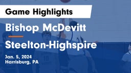 Bishop McDevitt  vs Steelton-Highspire  Game Highlights - Jan. 5, 2024