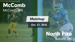 Matchup: McComb  vs. North Pike  2016