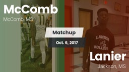 Matchup: McComb  vs. Lanier  2017