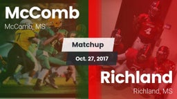 Matchup: McComb  vs. Richland  2017