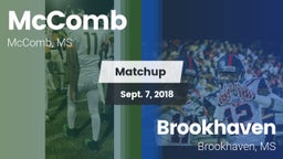 Matchup: McComb  vs. Brookhaven  2018